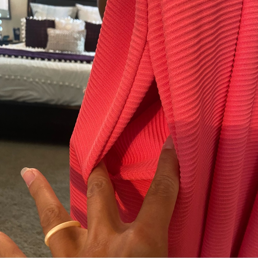 • French connection • pleated low back fit and flare dress - Picture 4 of 8